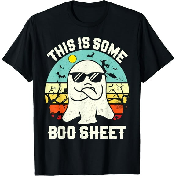 This Is Some Boo Sheet Retro Halloween Costume Men Women Kid T-Shirt