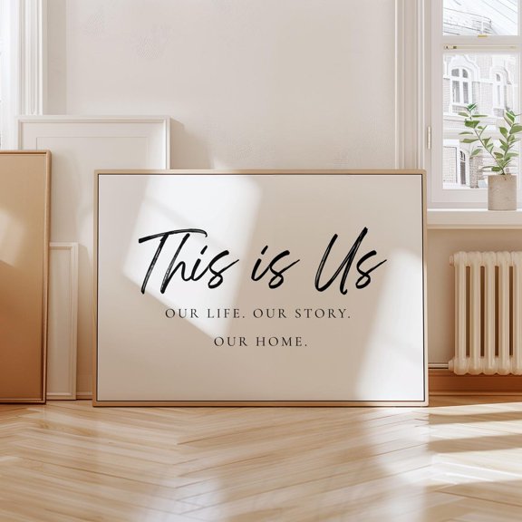 This Is Us Family Quote Print Modern Home Wall Art