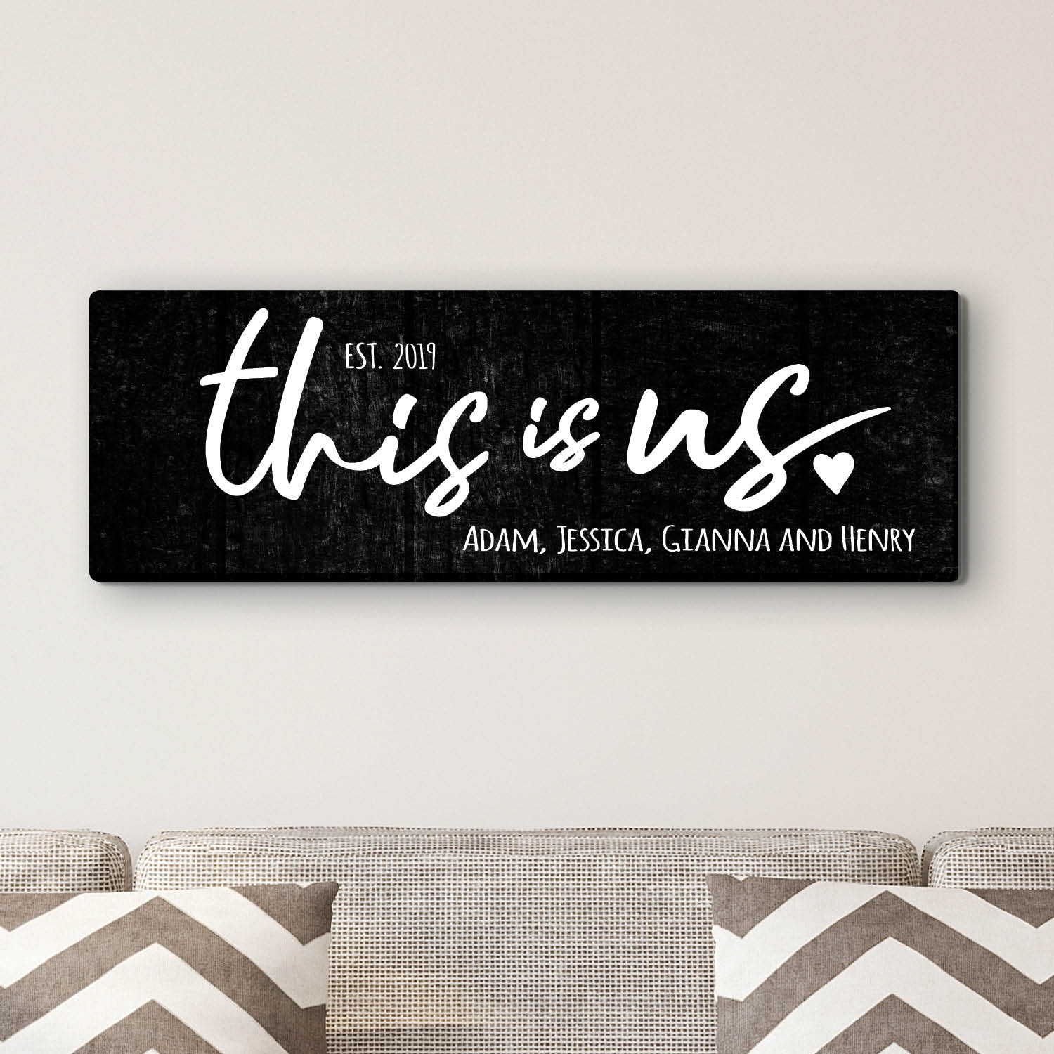 This Is Us Personalized 9x27 Canvas - Walmart.com