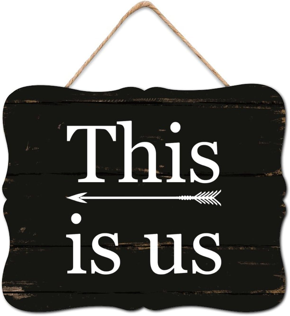 This Is Us Wooden Sign Farmhouse Wall Plaque Family Quote Wall Art
