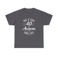 thumbnail image 1 of This Is What 40 And Awesome Looks Like Shirt - Funny Birthday Gift -ID: 225, 1 of 7