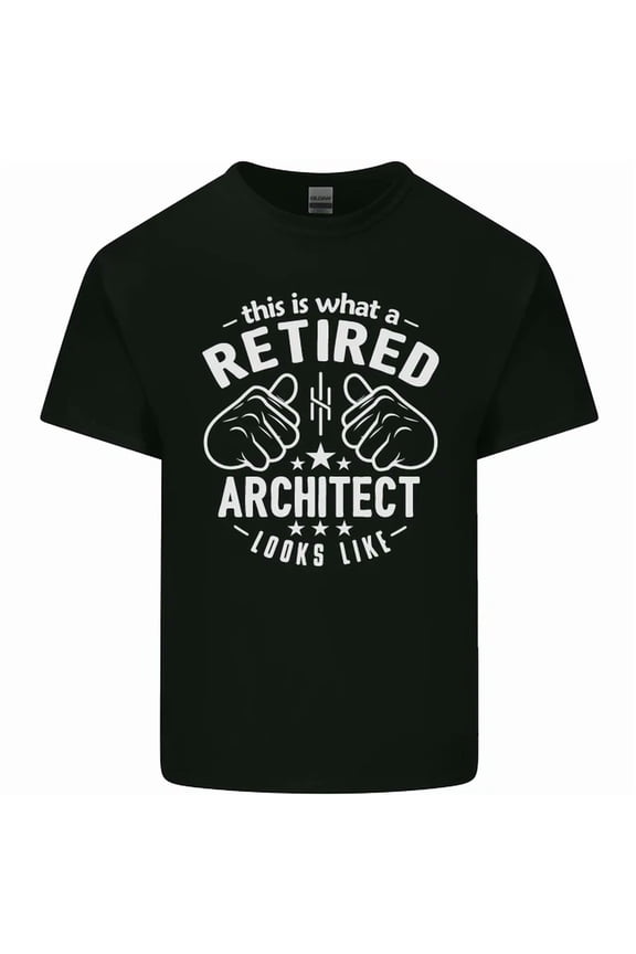 This Is What A Retired Architect Looks Like Mens Womens S-5XL T-Shirt