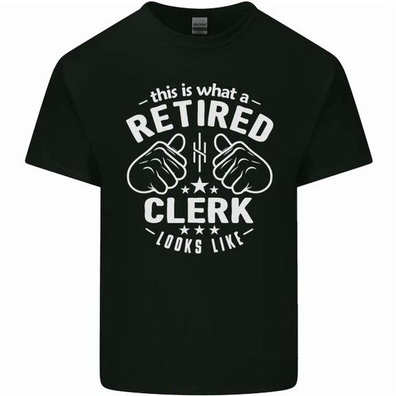 This Is What A Retired Clerk Looks Like Mens Womens T-Shirt