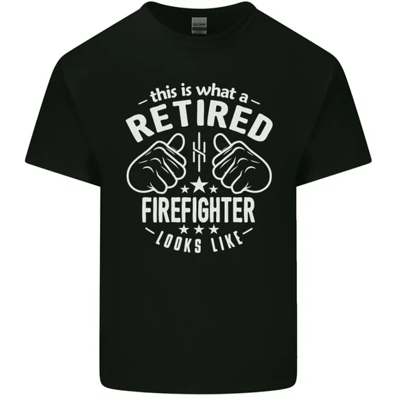 This Is What A Retired Firefighter Looks Like Mens Womens T-Shirt