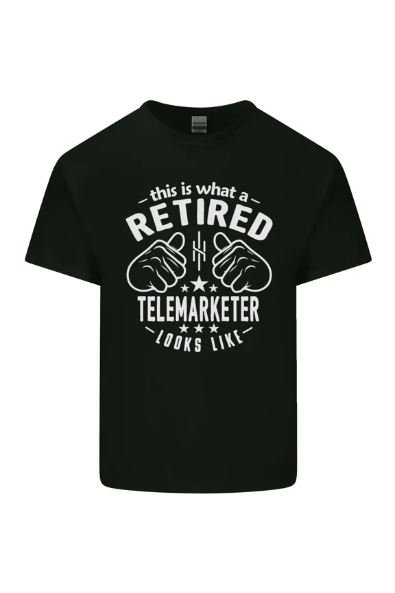 This Is What A Retired Telemarketer Looks Like Funny Job Career Pension Unisex T-Shirt Y0130, Up to Size 5XL