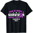 thumbnail image 1 of This Is What A Survivor Looks Like Breast Cancer Awareness T-Shirt, 1 of 4