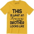 thumbnail image 1 of This Is What An Amazing Brother Looks Like Funny Birthday Gift Men's T-Shirt, 1 of 4