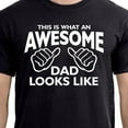 thumbnail image 1 of This Is What An Awesome Dad Looks Like Mens T Shirt T-Shirt Father'S Day Gift New Dad Shirt Daddy Pregnancy Announcement, 1 of 5