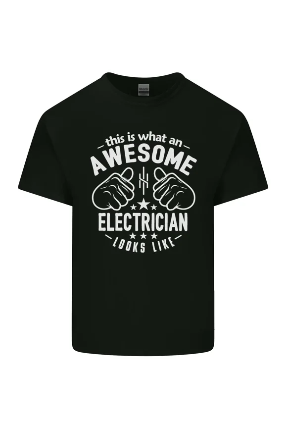 This Is What An Awesome Electrician Looks Like Funny Job Career Work Unisex T-Shirt Y0123, Up to Size 5XL