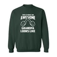 thumbnail image 1 of This Is What An Awesome Grandpa Looks Like Funny Crewneck Sweatshirt, 1 of 2