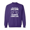 thumbnail image 1 of This Is What An Awesome Grandpa Looks Like Funny Crewneck Sweatshirt, 1 of 2