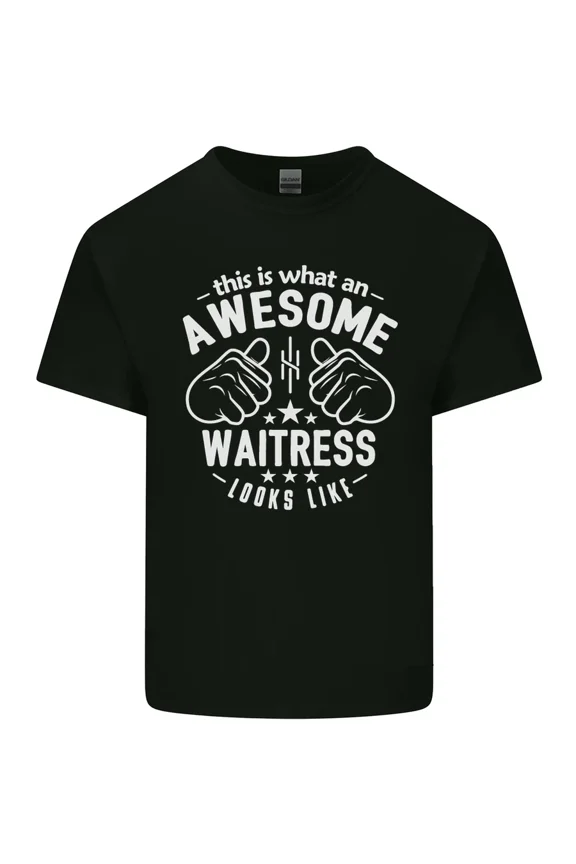 This Is What An Awesome Server Looks Like Graphic Light Cotton Tee Shirt,for unisex up to 5XL