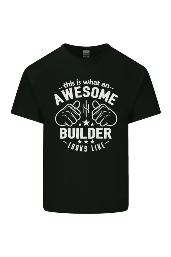 This Is What Awesome Builder Looks Like Funny Job Title New Unisex T-Shirt