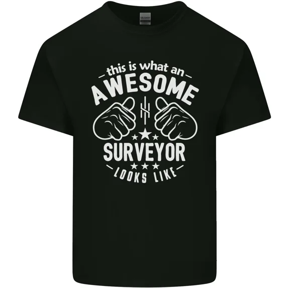 This Is What Awesome Surveyor Looks Like Funny Job Title Unisex T-Shirt