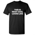 thumbnail image 1 of This Is What Cool Looks Like Novelty Sarcastic Fun Saying Tshirt Humor Gift For Occasions Friends Christmas Graphic Funny T Shirt For Men, 1 of 5