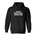 thumbnail image 1 of This Is What Cool Looks Like Sarcastic Novelty Gift Idea Adult Humor Funny Men's Hoodies, 1 of 1