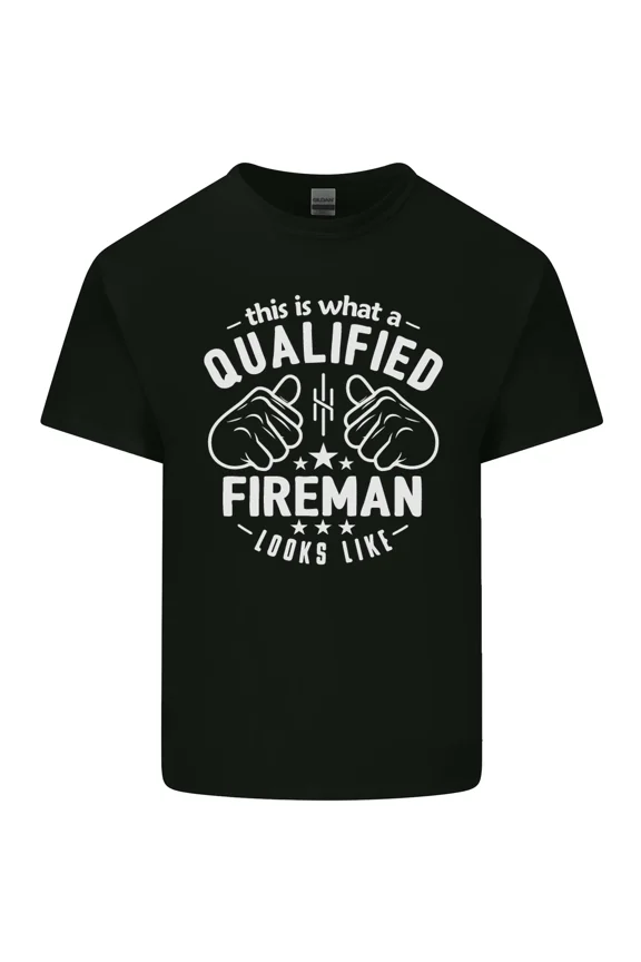 This Is What a Qualified Fireman Looks Like Funny Job Pride and Unisex T-Shirt, up to size 5XL