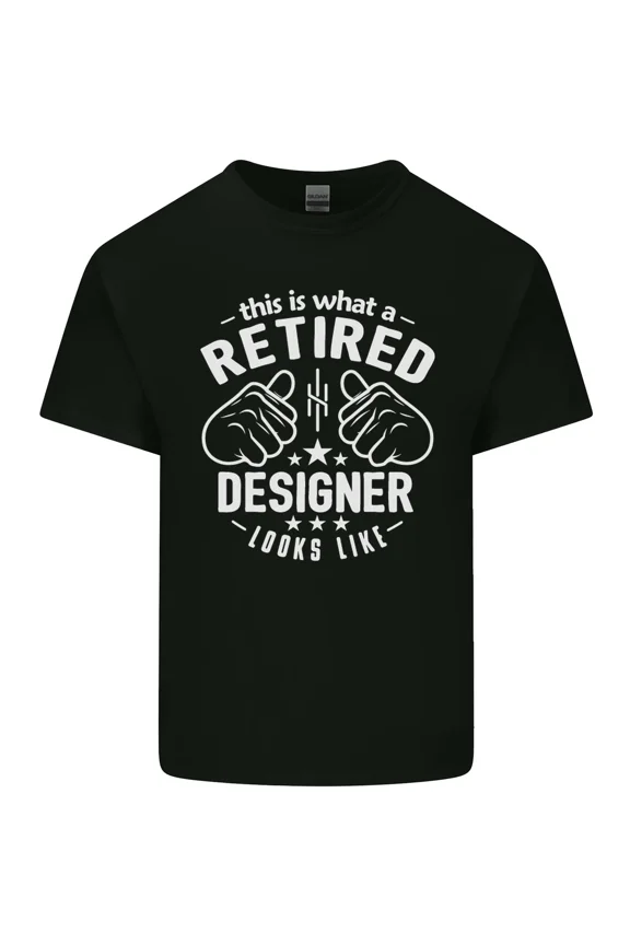 This Is What a Retired Designer Looks Like Funny Retirement and Art Unisex T-Shirt, up to size 5XL