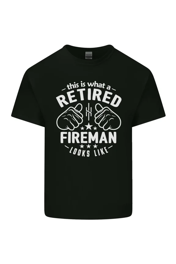 This Is What a Retired Fireman Looks Like Funny Retirement and Unisex T-Shirt, up to size 5XL