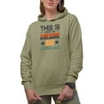 thumbnail image 1 of This Is What an Awesome Dad Looks Like, Sand Hooded Sweatshirt or Hoodie, Large, 1 of 5