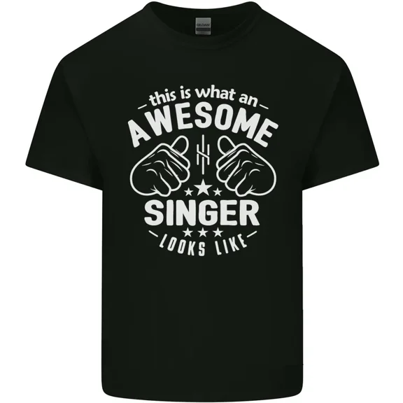 This Is What an Awesome Singer Looks Like Graphic Light Cotton Tee,for unisex up to 5XL