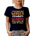 thumbnail image 1 of This Is What the World's Greatest Grandma Looks Like, Mother's Day or Mom's Birthday, Navy Blue T-Shirt, Large, 1 of 5