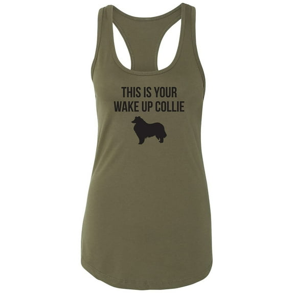 This Is Your Wake Up Collie Racerback Tank