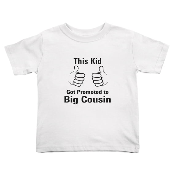 This Kid Got Promoted to Big Funny Toddler T-Shirts for Boys Girls (White, Youth L)