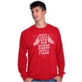 thumbnail image 1 of This Kid Needs Pizza Foodie Humorous Long Sleeve TShirt Men Women Brisco Brands X, 1 of 6