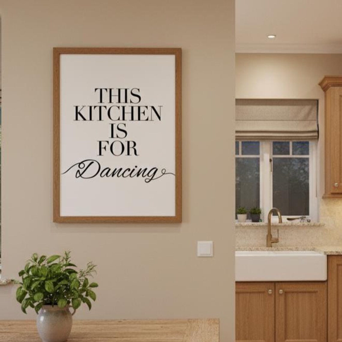 This Kitchen Is For Dancing - Kitchen Quote, Wall Decor, Print, Poster ...