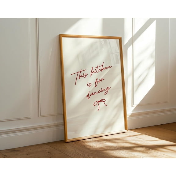 This Kitchen Is For Dancing Poster, Poster Home Decor , Poster Print Only