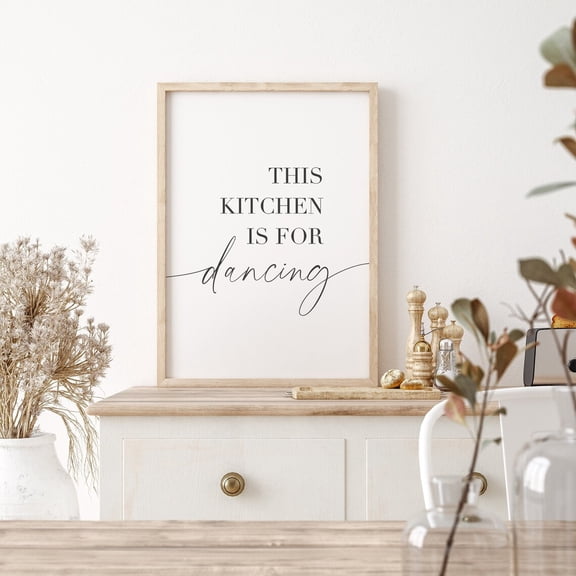 This Kitchen Is For Dancing, Print Wall Decor, kitchen dance sign, Kitchen Wall Decor, Kitchen Wall Art, Kitchen Poster, Art Unframed Paper Print