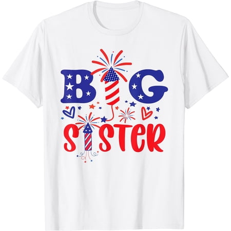 This Little Is Going To Be Big Sister, 4Th July Big Sister T-Shirt, Unisex T-Shirt