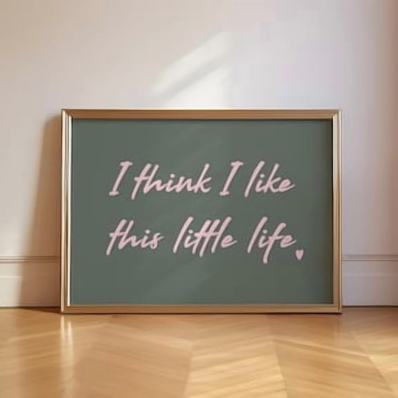 This Little Life Typography Poster, Poster Home Decor, Poster Only