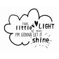 thumbnail image 1 of This Little Light Of Mine I'm Gonna Let It Shine | 18" x 22" Nursery Rhyme Home Wall Art for Kids Room Bedroom Living Room - DIY Stick and Peel Vinyl Wall Decoration Stickers Design, 1 of 4