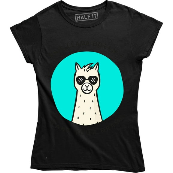 This Llama Doesn't Want Your Drama Cute Animals Snark Women's T-Shirt