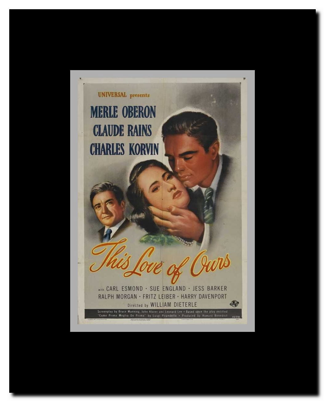 This Love of Ours Framed Movie Poster