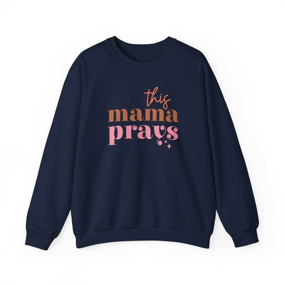 This Mama Prays - Inspirational Crewneck - Heavy Blend™ Crewneck Sweatshirt