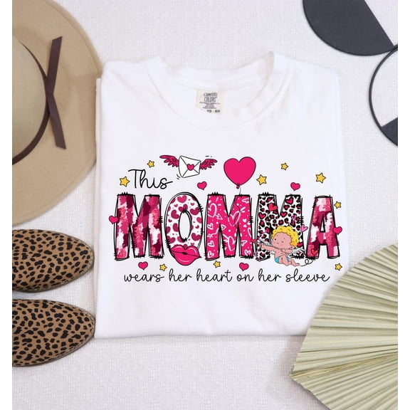 This Mama Wears Her Heart On Her Sleeve, Mothers Day Gift For Her, Mom Life, Birthdayalc2404