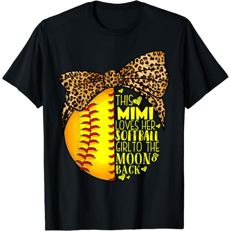 Mimi-This Mimi Loves Her Softball Girl To The Moon Shirt Mimi-This Mimi Loves Her Softball Girl To The Moon Shirt