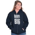 thumbnail image 1 of This Mom is Kind of a Big Deal Womens Plus Size Graphic Zipper Hoodie Brisco Brands 2X, 1 of 5