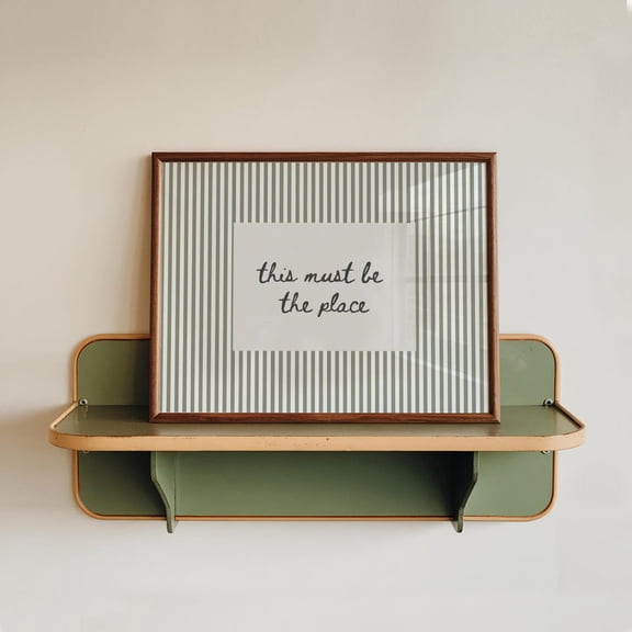 This Must Be The Place Modern Home Quote Entryway Decor Neutral Sage Green Minimalist