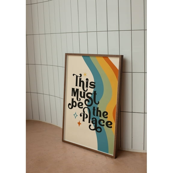 This Must Be The Place Rainbow Arch Poster, Unframed Paper Poster 8x10in