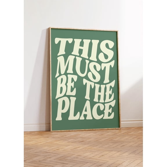 This Must Be The Place Vintage Music Wall Art Retro Lyrics Poster Music Prints Vintage Indie Rock Band Decor Living Room Prints