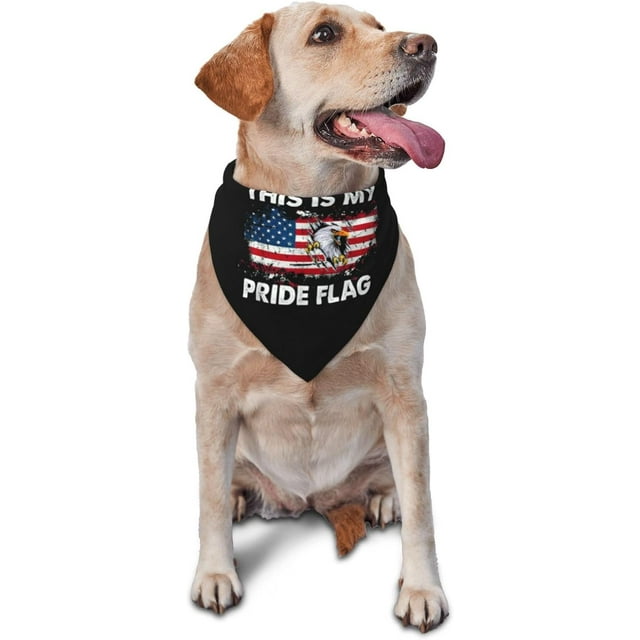 This is My Pride Flag Flag Patriotic America Flag 4th of July Dog