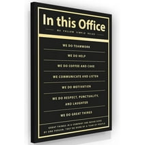 in This Office We Do Print Poster Wall Art Canvas Artwork Wall Decor Office Inspirational Sign Team Prints Painting Art Prints Picture Business Office Decoration No Frame