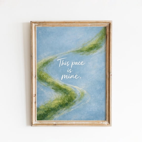 This Pace Mine Calm River Wall Decor Unframed Paper Print
