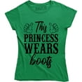 thumbnail image 1 of This Princess Wears Boots - Funny Country Chick Women's T-Shirt, 1 of 4