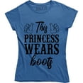 thumbnail image 1 of This Princess Wears Boots - Funny Country Chick Women's T-Shirt, 1 of 4