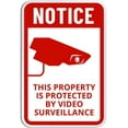 thumbnail image 1 of This Property is Protected by Video Surveillance Sign Composite Signs 8"x12" For Outdoor & Indoor, 1 of 4